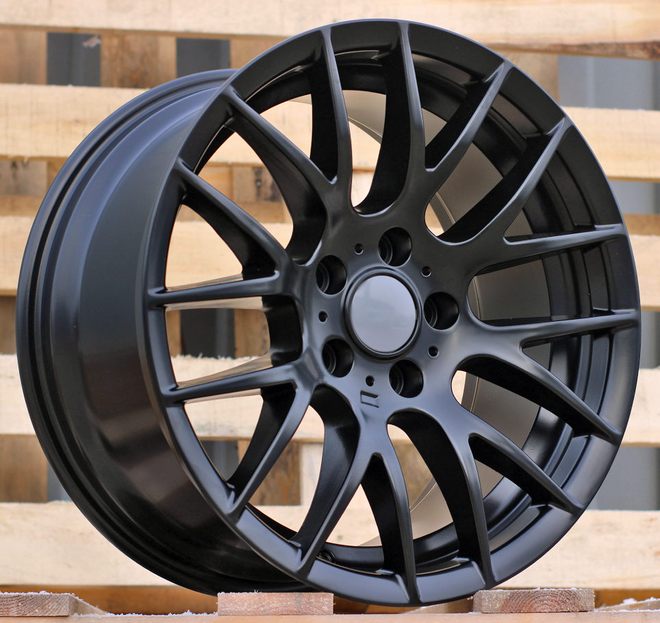R18x9 5X120 ET 38 72.6 BY956 Black Half Matt (BLHM) For BMW (P+Z2+Z6) (Rear+Front)