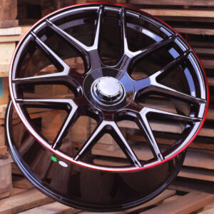 R23x10  5X130  ET  33  84.1  B5318  (A7102B)  Black Red Pearl+Red Lip (BRPRL)  For MER  (A)  (G Class)