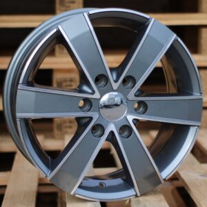 R16x7  6X130  ET  60  84.1  BK474  Grey Polished+Powder Coating (MGPC)  For MER  (K3+L1)  (4x4 (max 1250kg))