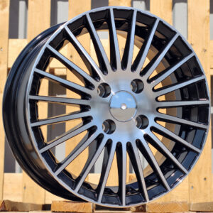 R14x5.5  4X100  ET  35  73.1  LU388  Black Polished (MB)  For RACIN  (K3)