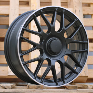 R17x7.5  5X112  ET  35  66.5  H3368F  Black+Polished Lip (BLPL)  For MER  (Z3)  (HYBRID FORGED)