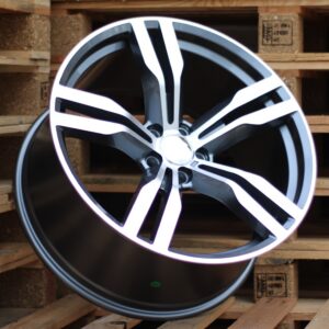 R20x10  5X112  ET  40  66.6  B5327  Grey Polished+Powder Coating (MGPC)  For BMW  (K2)  (Rear+Front)