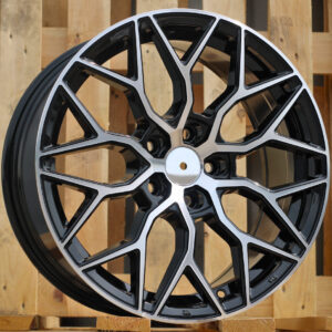 R17x7.5 5X100 ET 40 57.1 B5812 Black Polished (MB) For RACIN (K2+D3) (Style Vossen)