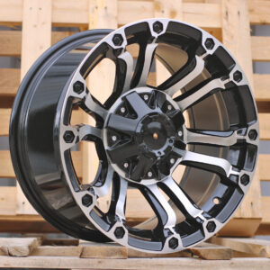 R16x8  6X139.7  ET  0  110.1  JT133  Black Polished (MB)  For 4X4  (Z5)