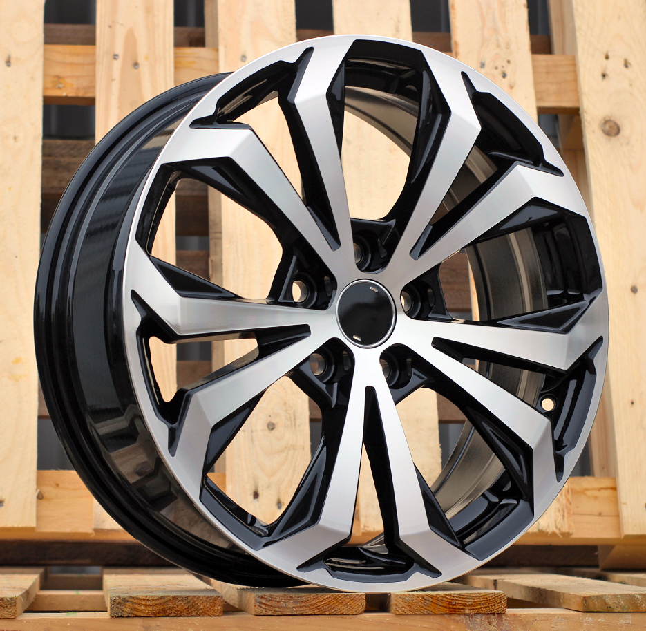 R18x7 5X114.3 ET 35 60.1 Y1133 (FBX247) Black Polished (MB) For TOYOT (Z7) (HYBRID FORGED New RAV-4)