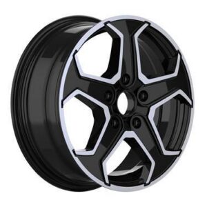R16x6.5  5X112  ET  48  57.1  IN3604F  Black Polished (MB)  For VW