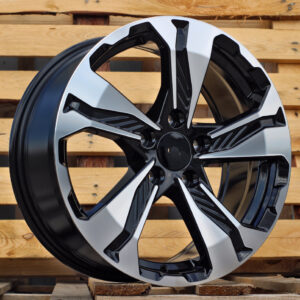 R17x7.5 5X114.3 ET 45 64.1 B5520 Black Polished (MB) For HOND (L1)
