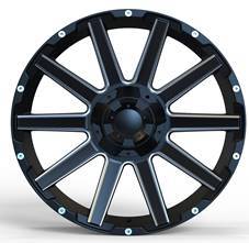 R22x10  5X114.3/139  ET  M20  67.1  SW454  Black (BL)  For 4X4  (K3)  (Milling)