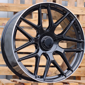 R23x10  5X130  ET  33  84.1  B5318  (A7102B)  Black+Polished Lip (BLPL)  For MER  (P)  (G Class)