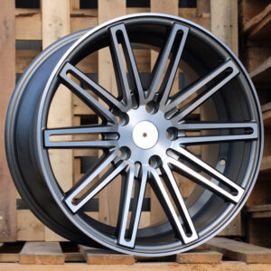 R18x8  5X120  ET  35  72.6  XF158  (A1031)  Grey Polished Matt (MGM)  For RACIN  (K7)  ((Rear+Front) Style Vossen (AKC 75 Eur))