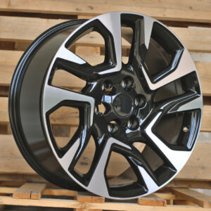 R18x7.5 6X139.7 ET 25 106.1 H957F Black Polished (MB) For 4X4 (K7) (HYBRID FORGED)
