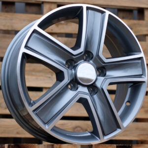 R16x6.5  5X114.3  ET  50  66.1  BK473  Grey Polished (MG)  For RENAU  (L1+P2+R+L6)  (Trafic/Opel Vivaro (max 1250kg))