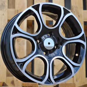 R15x6  4X99  ET  35  73.1  B5164  Black Polished (MB)  For FIAT  (L3)