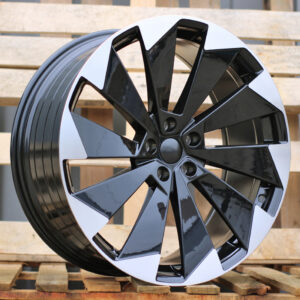 R19x8  5X112  ET  45  57.1  I1141  (YF1153)  Black Polished (MB)  For SKODA  (P1)  (HYBRID FORGED)