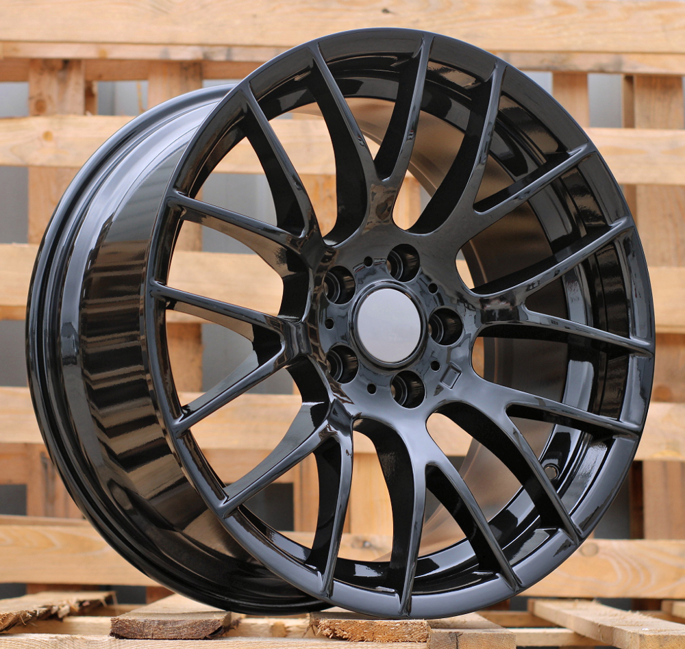R19x9.5 5X120 ET 38 72.6 BY956 Black (BL) For BMW (Z2) (REAR+FRONT)