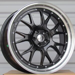 R21x9  5X120  ET  30  74.1  D7027  (B7027F11)  Black+Polished Lip (BLPL)  For BMW  (K3)  ((AKC 120 Eur))