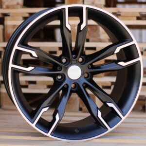 R18x9 5X120 ET 38 72.6 B1257 Black Polished Half Matt (MBHM) For BMW (P1) ()