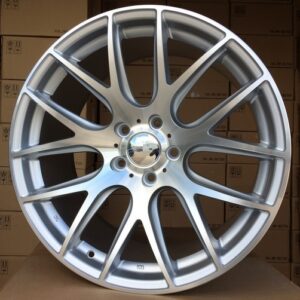 R19x9.5  5X120  ET  38  72.6  BK663  Polished Silver+Powder Coating (MSPC)  For BMW  (K4+P)  (Rear+Front)