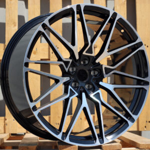 R21x9.5 5X112 ET 37 66.6 B5771 (IN0295) Black Polished (MB) For BMW (Z5) (Rear+Front)
