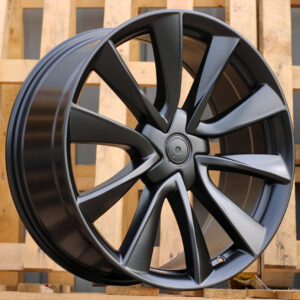 R18x8.5 5X114.3 ET 35 64.1 B2046 (F8675) Black Half Matt (BLHM) For TESLA (Z5+Z6) (HYBRID FORGED Model 3)