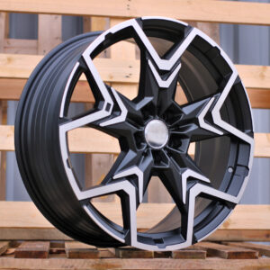 R20x8  5X112  ET  46  66.6  HF5223  Black Polished Half Matt (MBHM)  For BMW  (Z5)  (HYBRID FORGED)