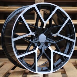 R19x9.5  5X112  ET  37  66.6  B1383  Black Polished+Powder Coating (MBPC)  For BMW  (P)  ((AKC 100 Eur))