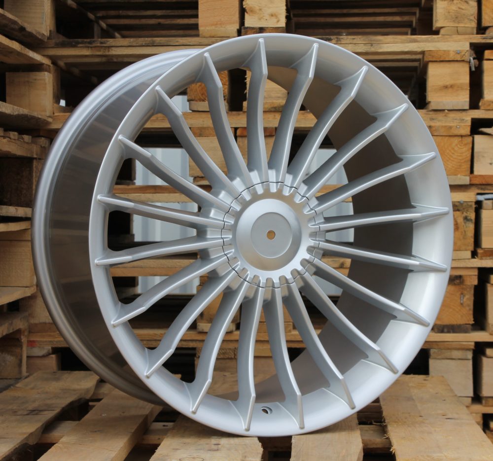 R20x8.5 5X120 ET 14 72.6 BK273 Silver (SI) For BMW (P) (ALPINA Style Rear+Front)