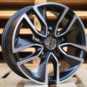 R15x6.5  5X112  ET  45  66.6  B5087  Black Polished Half Matt (MBHM)  For RACIN  (K4)