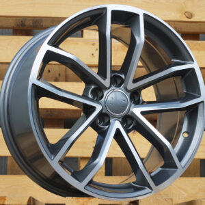 R18x8.5  5X112  ET  30  66.5  B5232  (BY1245)  Grey Polished+Powder Coating (MGPC)  For AUD  (K7+P2)  ((AKC 80 Eur))