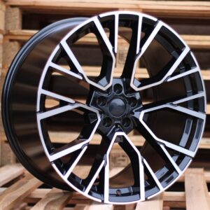 R22x10.5  5X112  ET  43  66.6  B5769  Black Polished (MB)  For BMW  (P+M)  (Rear+Front)