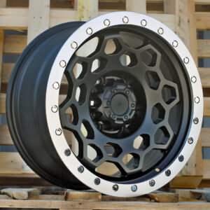 R17x8.5  6X139.7  ET  0  110.1  JT240  Black Polished (MB)  For 4X4  (K3)  (Polished Lip)