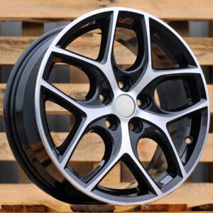 R17x7  5X108  ET  50  63.4  Y0058  Black Polished (MB)  For FORD  (R)