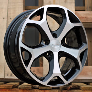 R17x7.5 5X108 ET 50 63.4 BK386 Black Polished (MB) For FORD (L2+L4)