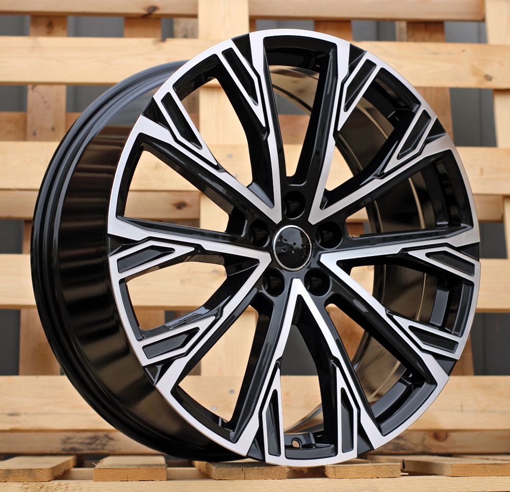 R21x8.5 5X112 ET 43 66.5 3S1277 Black Polished (MB) For AUD (P) (HYBRID FORGED)