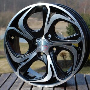 R16x6.5  4X108  ET  25  65.1  BY980  (LU1235)  Black Polished (MB)  For RACIN  (K3)
