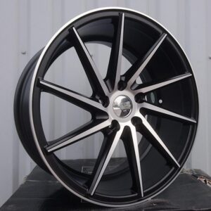 R20x9  5X120  ET  38  74.1  XF096  (QC175)  Black Polished (MB)  For RACIN  (K3)  ((AKC 80 Eur)(LEFT) Style Vossen)