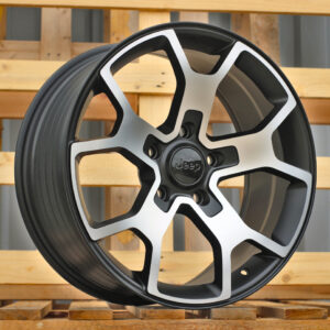 R18x8  5X127  ET  35  71.5  FBX372  Black Polished Half Matt (MBHM)  For JEEP  (Z4)  (HYBRID FORGED)