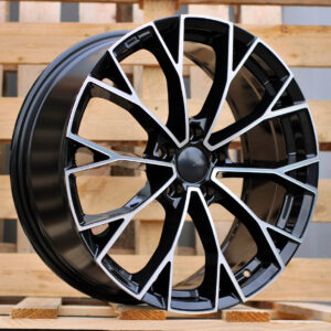 R19x8  5X112  ET  50  57.1  3S1279  Black Polished (MB)  For VW  (Z7)  (HYBRID FORGED New Model)