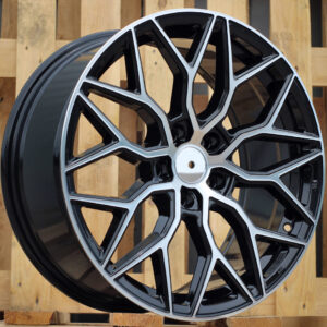 R18x8 5X120 ET 34 72.6 B5812 Black Polished (MB) For RACIN (P2) (STYLE VOSSEN)