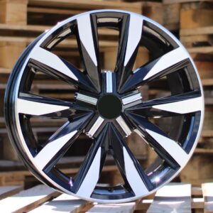 R18x8  5X120  ET  50  65.1  B1351  Black Polished (MB)  For VW  (Z4)  (4x4)