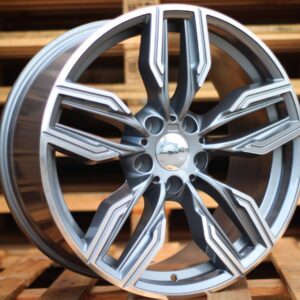 R20x8.5  5X120  ET  25  72.6  B5181  Grey Polished (MG)  For BMW  (N+N2)  (Rear+Front)