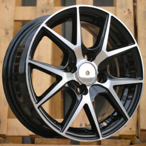 R14x5.5 4X100 ET 43 60.1 B1795 Black Polished (MB) For RACIN (Z2)
