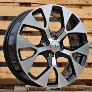 R17x6.5  4X100  ET  40  60.1  L1667  Black Polished (MB)  For RACIN  (P1+Z6)  ((AKC 80 Eur))
