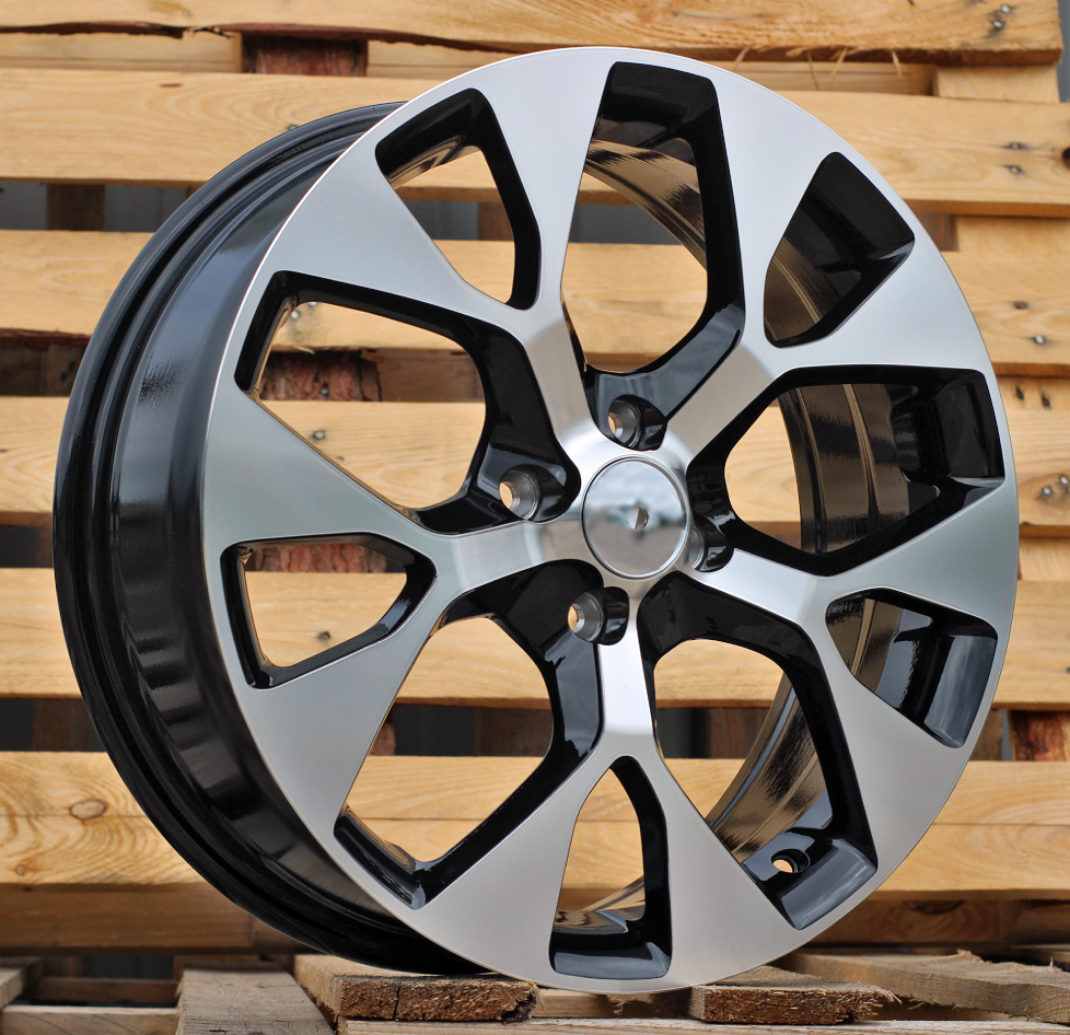 R17x6.5 4X100 ET 40 60.1 L1667 Black Polished (MB) For RACIN (P1+Z6) ((AKC 80 Eur))