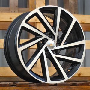 R18x7.5  5X112  ET  45  57.1  B5329  (BY1420/VW405)  Black Polished (MB)  For VW  (P2)