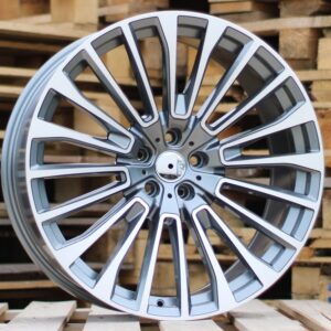 R22x10.5  5X112  ET  43  66.6  FE222  Grey Polished+Powder Coating (MGPC)  For BMW  (K3)  ((Front+Rear) X7)