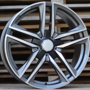R19x9.5  5X112  ET  45  66.6  B1558  Grey Polished (MG)  For MER  (P)  (Rear+Front (AKC 70 Eur))
