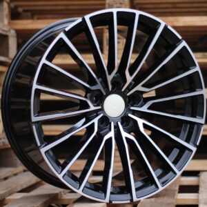 R20x8.5  5X112  ET  25  66.6  B5569  Black Polished (MB)  For BMW  (K4)  (Rear+Front)
