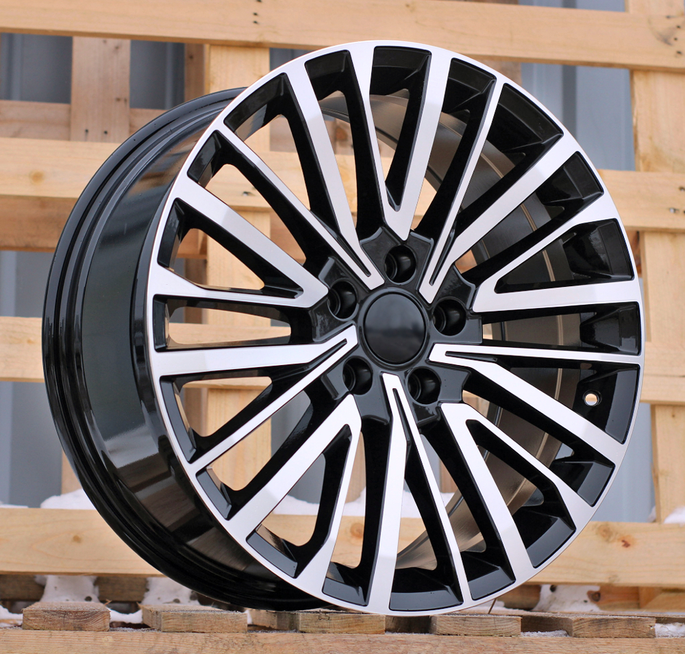 R18x8 5X120 ET 50 65.1 B1515 (B1515/VW411) Black Polished (MB) For VW (Z1+Z2) (4x4 (1000kg))