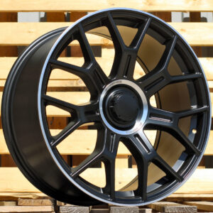 R18x8 5X112 ET 32.5 66.6 Y1188 (FBX184) Black Half Matt+Polished Lip (BLHMPL) For MER (Z5) (HYBRID FORGED)